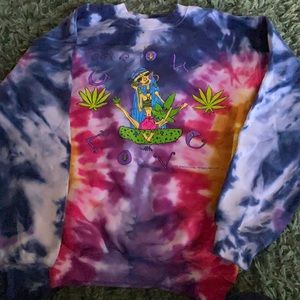 Tye dye festival crewneck